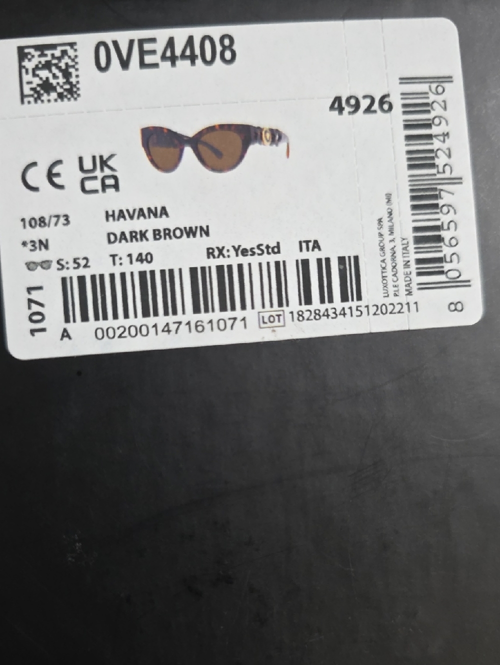 Versace Black Sunglasses - Picture 15 of 16